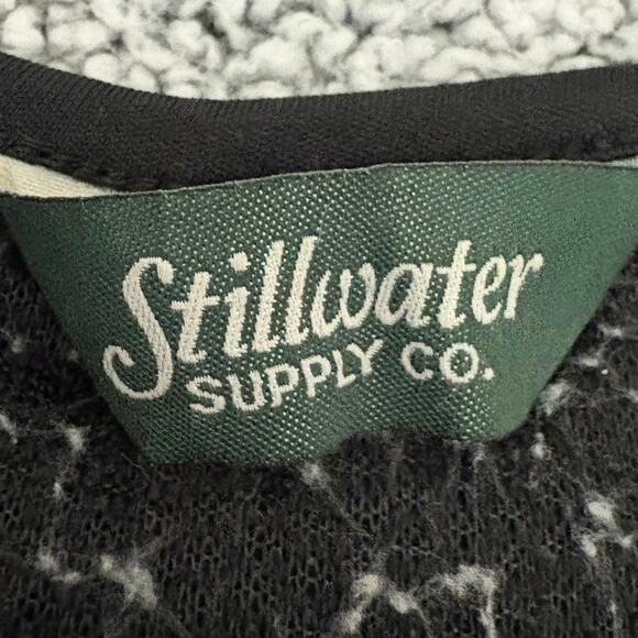 Stillwater Supply Co Gray Sherpa Fleece Pullover Women’s Size M Cozy Soft Top - Picture 4 of 6